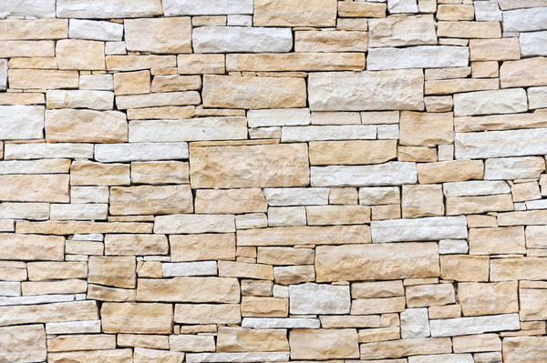 Wall made from sandstone bricks Stock photo © brozova
