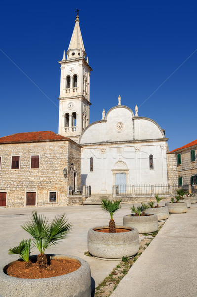 Church of St. Mary, Jelsa, Hvar, Croatia Stock photo © brozova