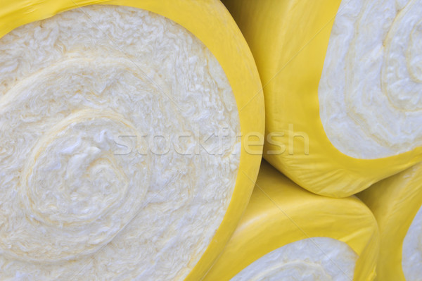 Thermal insulation material - fiber glass Stock photo © brozova