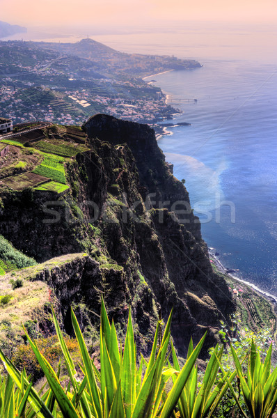 South coast of Madeira island, view from Cabo Girao  Stock photo © brozova