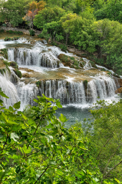 Waterfalls in Krka National Park, Croatia Stock photo © brozova