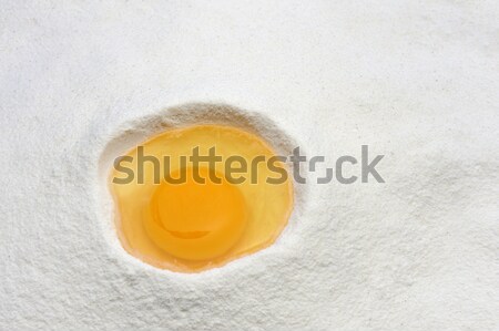 Flour and eggs ready for mixing Stock photo © brozova