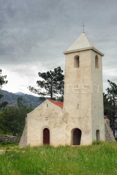 Stock photo: Church of St. Peter, Starigrad - Paklenica, Croatia