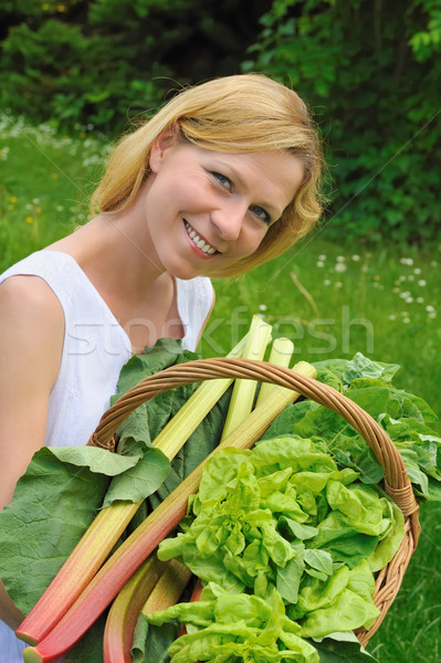 Halten legen Gemüse Hände Essen Stock foto © brozova