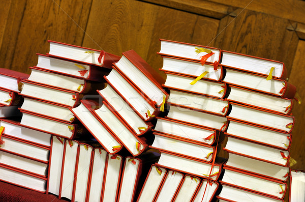 Hymnals and prayer books - stack Stock photo © brozova