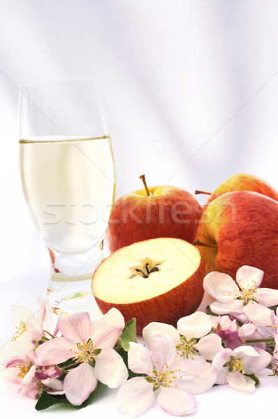Cidra maçã flores árvore comida fruto Foto stock © brozova