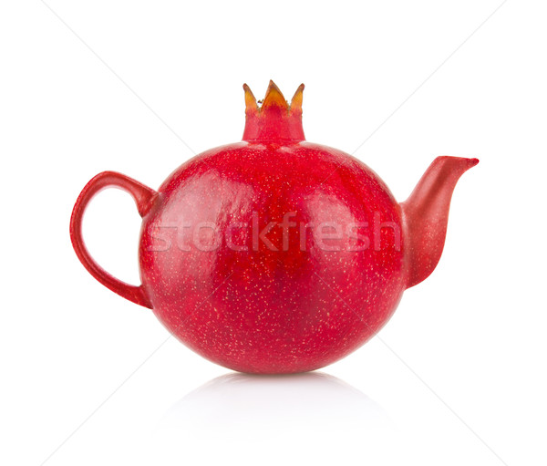 Creative conception of royal pomegranate and kettle Stock photo © brulove