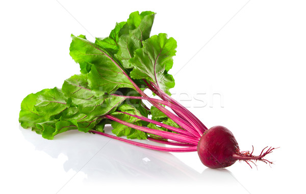 New organic beet with Green Leaf Stock photo © brulove