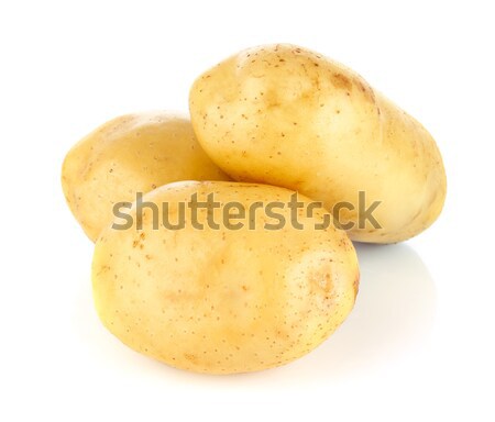 Frescos patatas aislado blanco alimentos frutas Foto stock © brulove