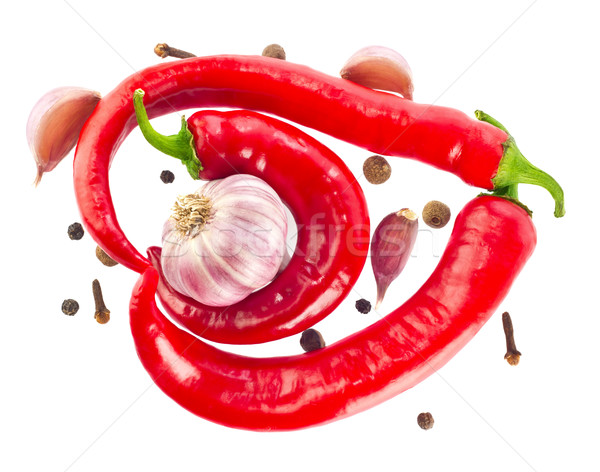 Stock photo: Still life of burning spices