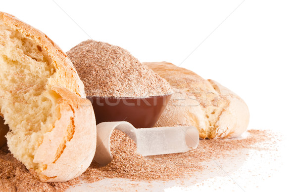 home baked goods with brans and measure spoon Stock photo © brulove