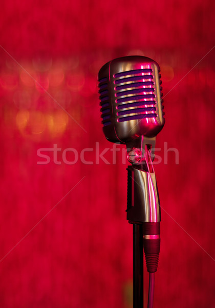 vintage microphone Stock photo © brulove