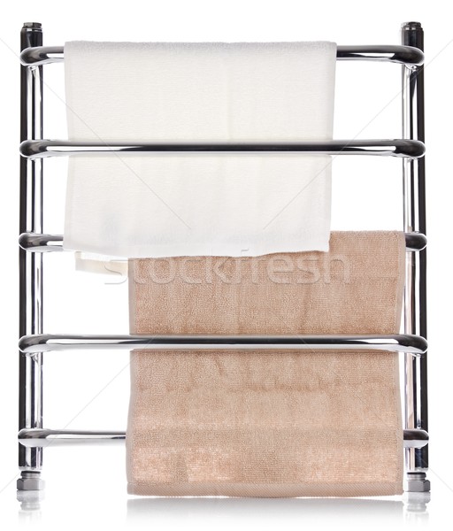 Modern heated towel rail Stock photo © brulove