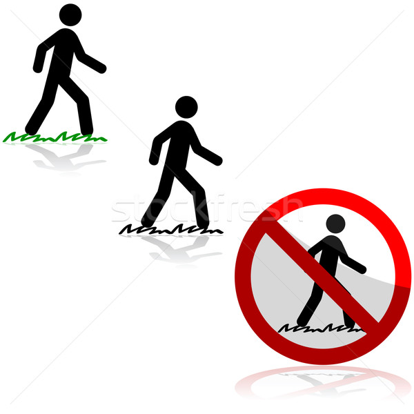 Walking on grass Stock photo © bruno1998