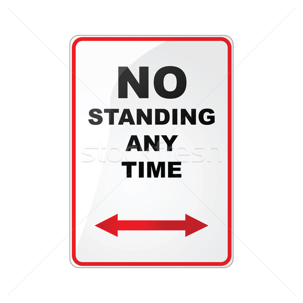 No standing sign Stock photo © bruno1998