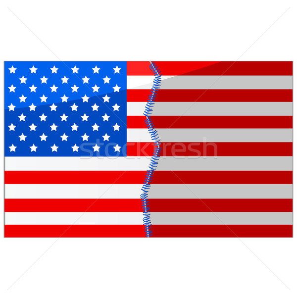 USA divided and stitched Stock photo © bruno1998