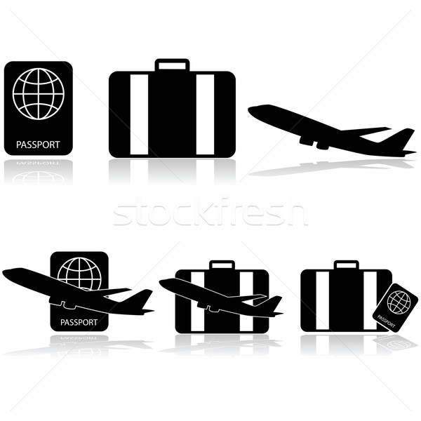 Travel icons Stock photo © bruno1998
