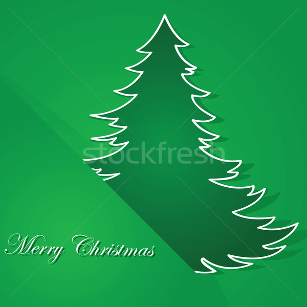 Navidad ilustración verde Foto stock © bruno1998