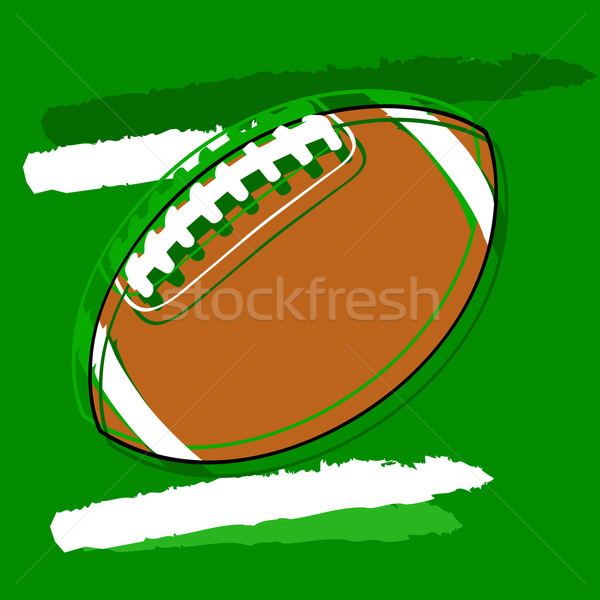 Stylizowany piłka nożna ilustracja amerykański trawy Zdjęcia stock © bruno1998