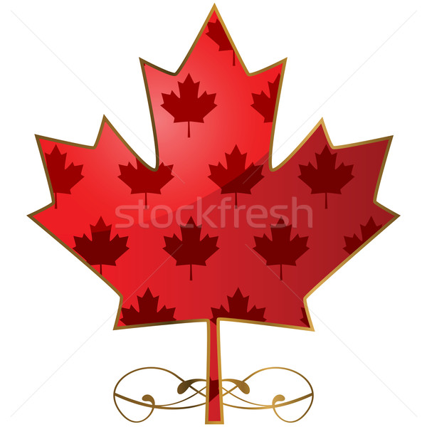 Maple leaf ilustração modelo folha fundo Foto stock © bruno1998