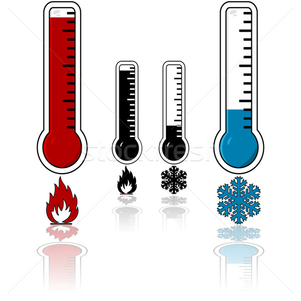 Сток-фото: горячей · термометра · высокий