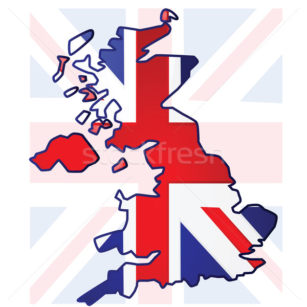 United Kingdom map Stock photo © bruno1998