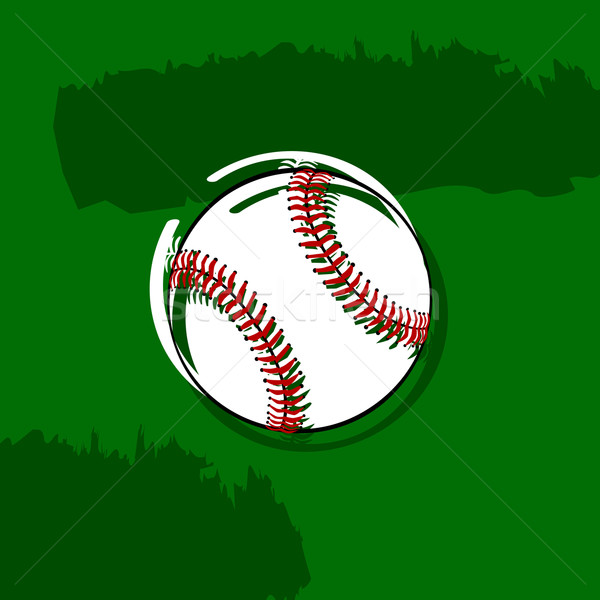 Elegante béisbol ilustración estilizado verde Foto stock © bruno1998