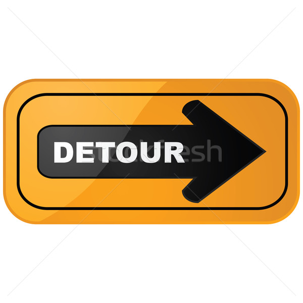 Detour sign Stock photo © bruno1998