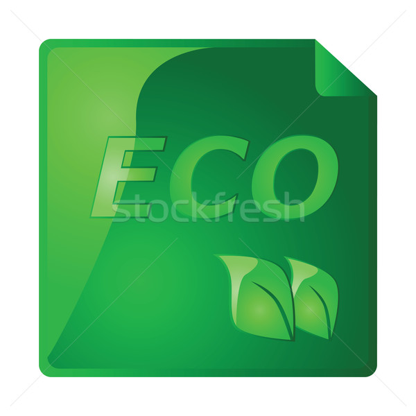 Ecology sticker Stock photo © bruno1998