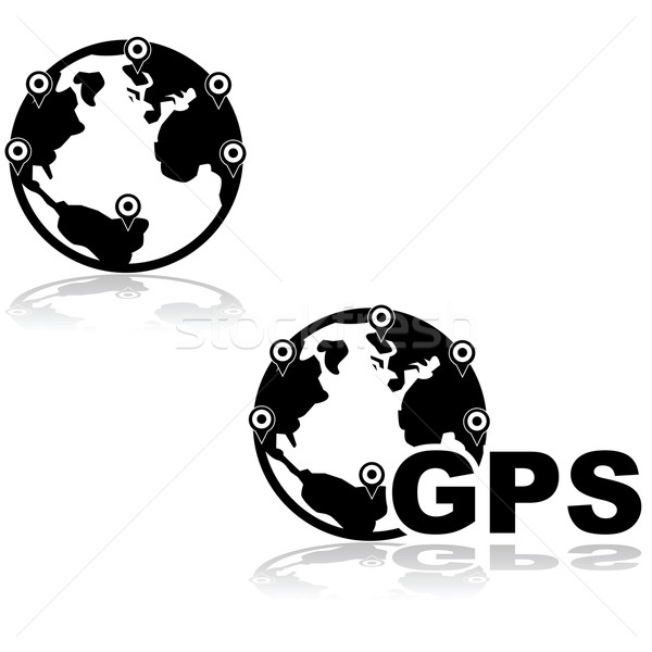 GPS icon Stock photo © bruno1998