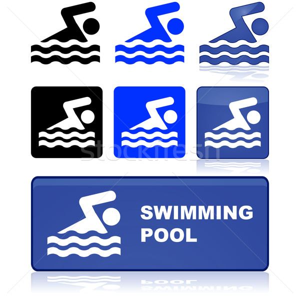 Swimming pool sign Stock photo © bruno1998