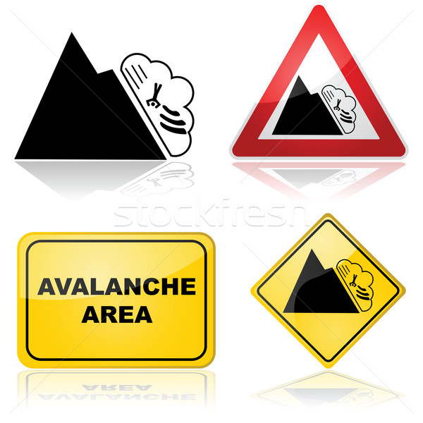 Avalanche signs Stock photo © bruno1998