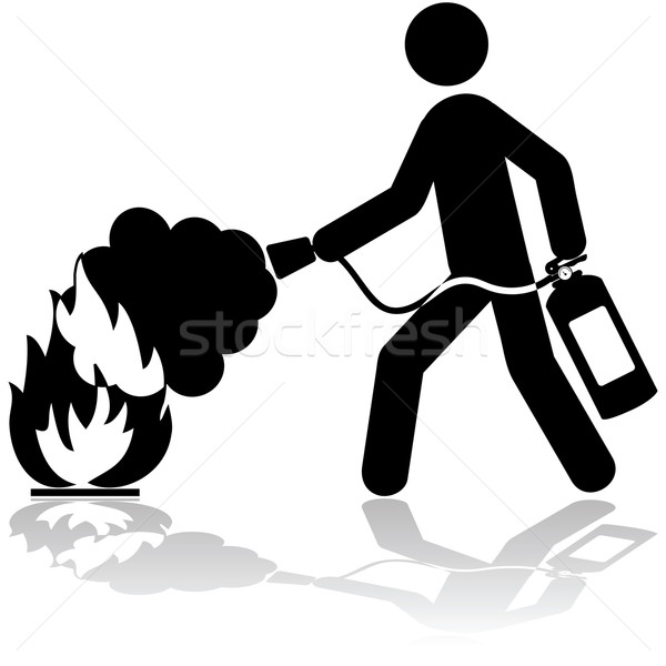 Extinguishing fire Stock photo © bruno1998