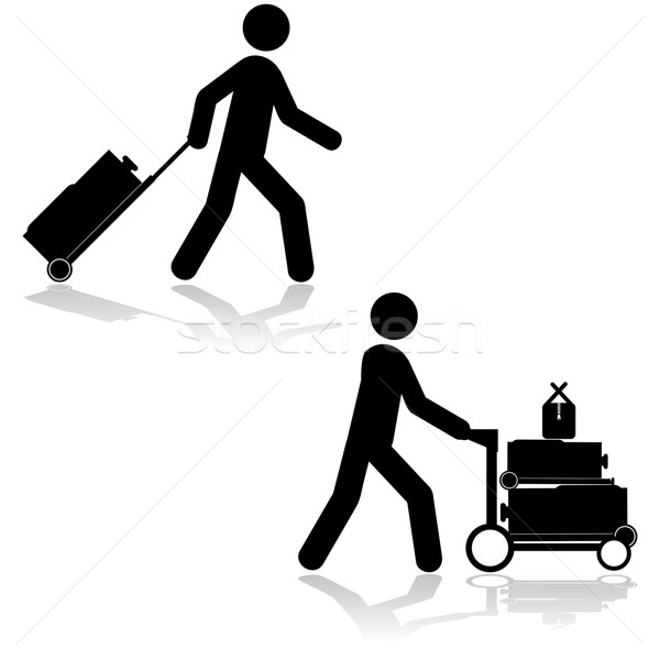 Carrying luggage Stock photo © bruno1998