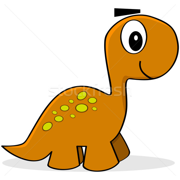 Cartoon динозавр иллюстрация Cute мало Сток-фото © bruno1998