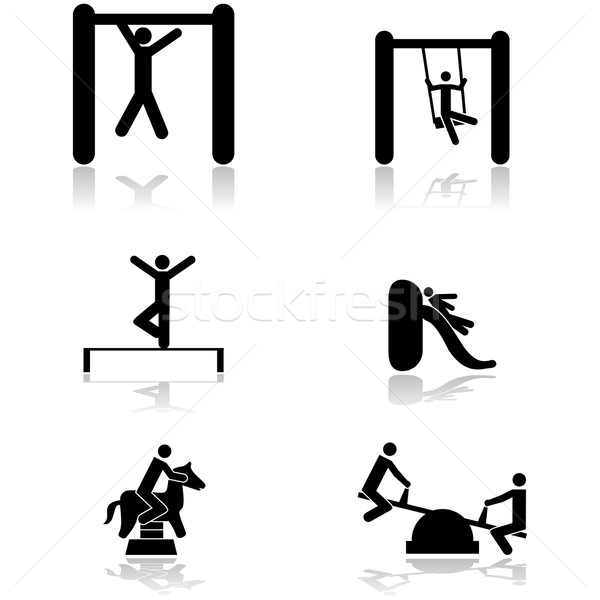 Playground icons Stock photo © bruno1998