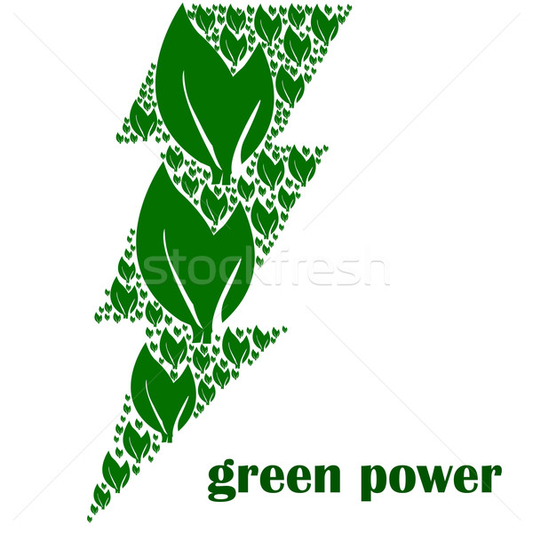 Yeşil güç örnek yıldırım farklı Stok fotoğraf © bruno1998