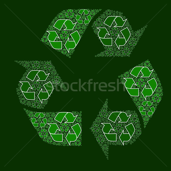 Composite recycling sign Stock photo © bruno1998