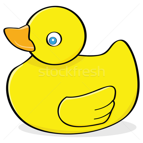 резиновые утки Cartoon иллюстрация желтый игрушку Сток-фото © bruno1998