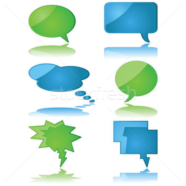 Speech and thought bubbles Stock photo © bruno1998