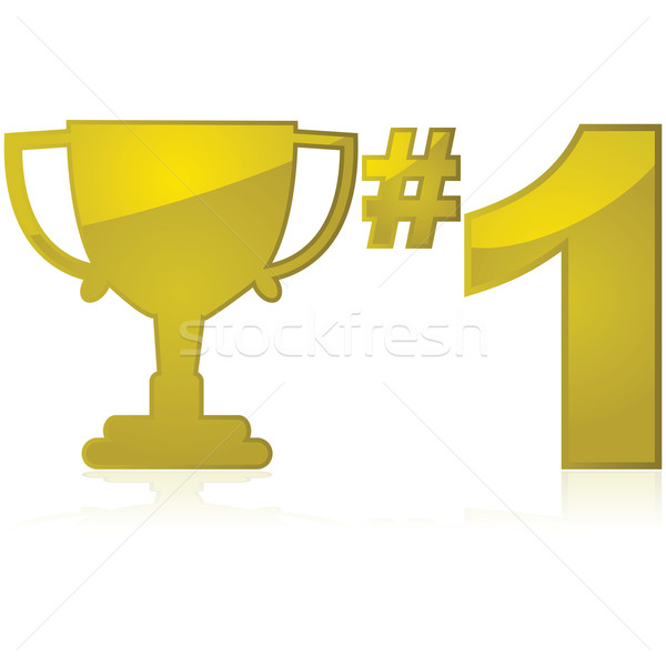 Number one trophy Stock photo © bruno1998
