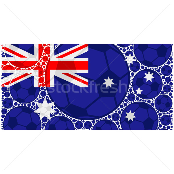 Австралия Футбол иллюстрация флаг Сток-фото © bruno1998