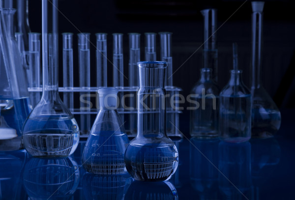 Foto stock: Laboratório · artigos · de · vidro · corpo · medicina · lab