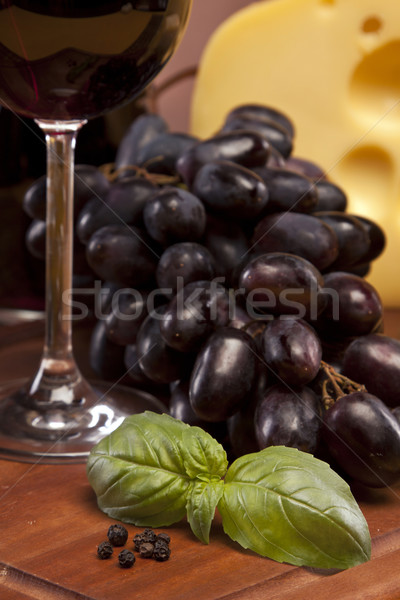 Cheese and wine composition Stock photo © BrunoWeltmann