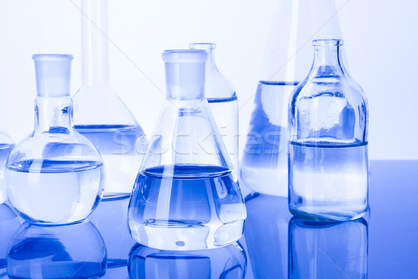 Laboratory glassware Stock photo © BrunoWeltmann