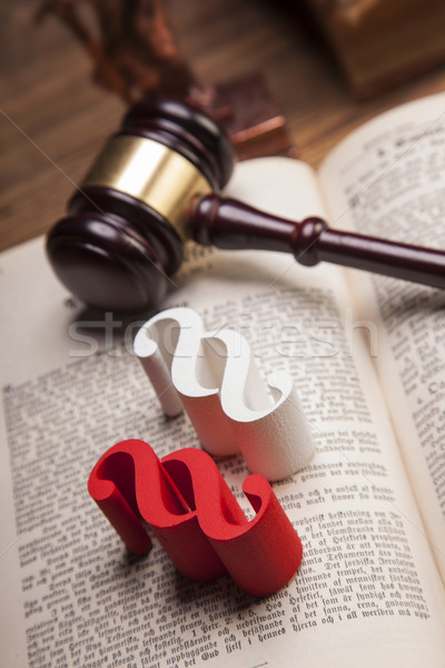 Mallet of justice! Stock photo © BrunoWeltmann