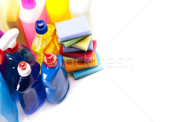 Cleaning items set Stock photo © BrunoWeltmann