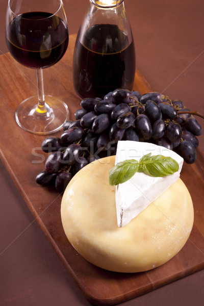 Cheese and wine composition Stock photo © BrunoWeltmann