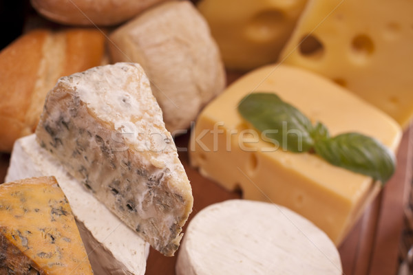 Stockfoto: Kaas · wijn · voedsel · zomer · groep · boerderij