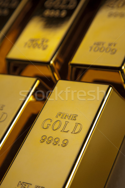 Gold bars Stock photo © BrunoWeltmann
